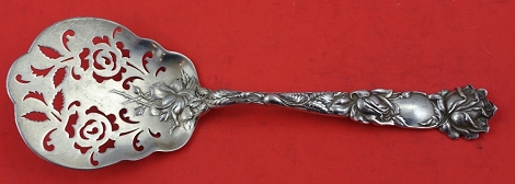 Tomato Server pierced with roses 8